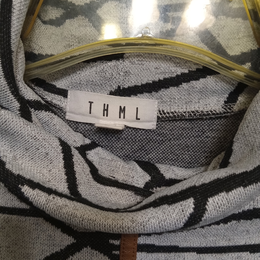 Thml Geometric Pattern Tunic Dress - image 2